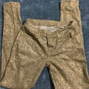 7 For All Mankind Gold Jeans